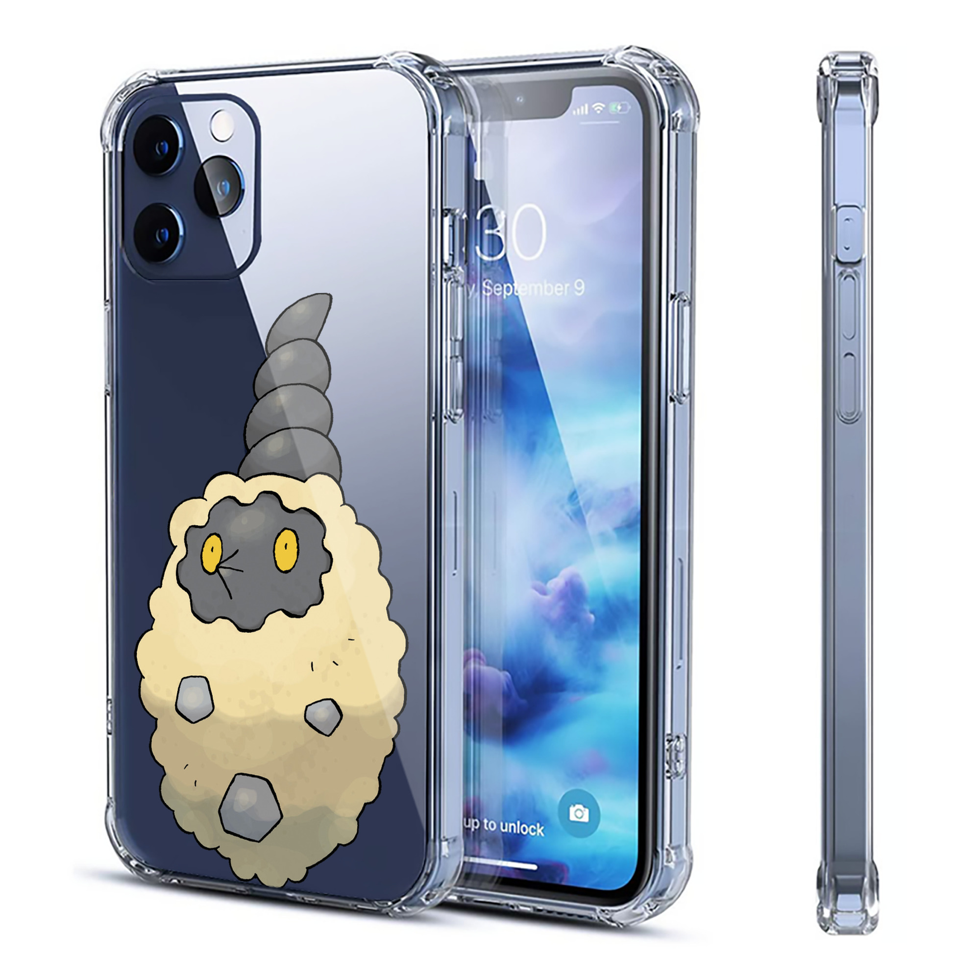 （画像用） ポケットモンスター Pokémon 【iPhone 12シリーズ対応】透明スマホケース（クリアソフトケース）